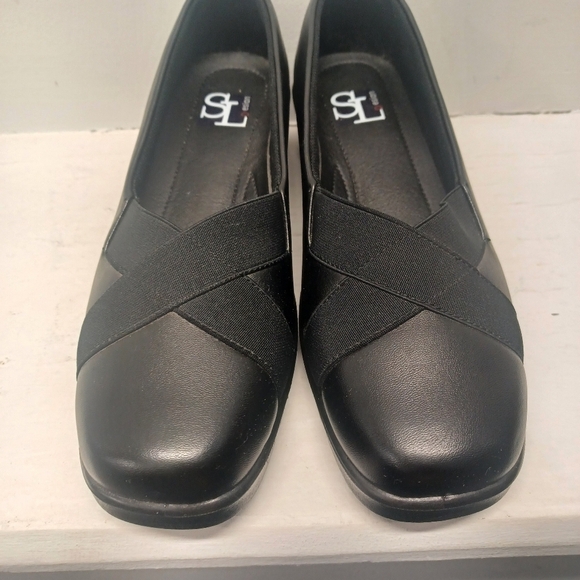 SL Design Women's Shoes Comfort Criss Cross Elastic Design Size 38 - Picture 7 of 8